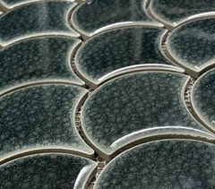 Gạch mosaic vảy cá MHF56 (Màu đen)