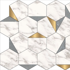 Gạch mosaic lục giác LUEHXSILVER