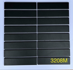 Gạch mosaic thẻ que mờ 275x290/32x145 Y33F08M / Y33F808 (màu đen)