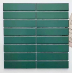 Gạch mosaic thẻ que mờ 275x290/32x145 Y33F11M / Y33F811 (màu xanh rêu)
