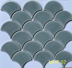 Gạch mosaic vảy cá MHF07 (Màu xám)