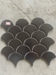 Gạch mosaic vảy cá MHF09 (Màu đen mờ)
