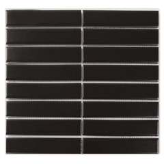 Gạch mosaic thẻ que mờ 275x290/32x145 Y33F08M / Y33F808 (màu đen)