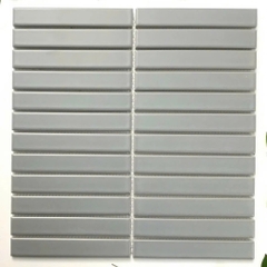 Gạch mosaic thẻ que mờ 296x300/22x145 Y22F22M / Y22F822 (màu xám)