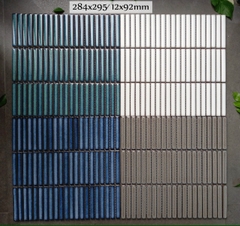 Gạch mosaic stripe 284×295/32,5x14,5 92TTEB-019A (màu xanh dương đậm)