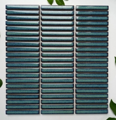 Gạch mosaic stripe 284×295/32,5x14,5 92TTEB-D77 (màu xanh lá đậm)