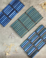 Gạch mosaic stripe 284×295/32,5x14,5 92TTEB-019A (màu xanh dương đậm)
