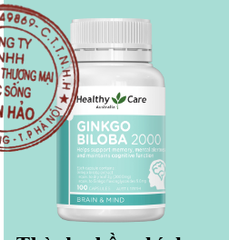 Healthy Care Ginkgo Biloba 2000mg