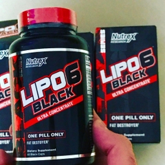 NUTREX LIPO6 BLACK ULTRA FAT BURNER, ĐỐT MỠ  LIPO 6 MẠNH MẼ (60 VIÊN)