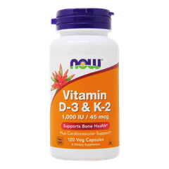 NOW Vitamin D3 K2 1000IU 120 viên