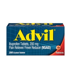 Advil Giảm Đau Hạ Sốt 200mg, viên nén màu đỏ