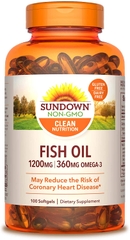 SUNDOWN OMEGA3 DẦU CÁ FISH OIL - 100 Viên