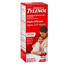 Children’s Tylenol Pain Fever 120ml - Vị Cherry (2-11 tuổi)