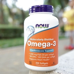 Now Omega3 Fish Oil - Viên uống bổ sung dầu cá 100% nguyên chất (100/200/500 viên)