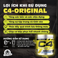 CELLUCOR C4 ORIGINAL PREWORKOUT - TĂNG SỨC MẠNH (30 LẦN DÙNG)