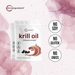 MICRO INGREDIENTS KRILL OIL DẦU TÔM - 300 VIÊN
