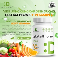 Deal Supplement Glutathione Reduced 1000mg + Vitamin C (60/120 Viên)