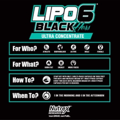 NUTREX LIPO6 BLACK HER - ĐỐT MỠ AN TOÀN DÀNH CHO NỮ (60 VIÊN)