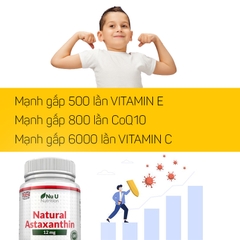 NUU ASTAXANTHIN 12MG - CHỐNG LÃO HÓA TỐI ĐA (180 VIÊN)