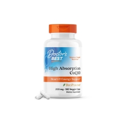 Doctor's Best High Absorption CoQ10 200mg 180 Viên - Viên Uống Hỗ Trợ Sức Khỏe Tim Mạch