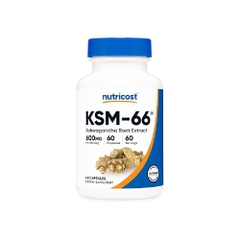 Nutricost KSM-66 Ashwagandha Root Extract 600mg - Giảm Stress, Ngủ Ngon, Tăng Khả Năng Miễn Dịch