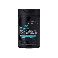 Sports Research Magtein Magnesium L-Threonate 87 Viên - Viên Uống Bổ Não, Cải Thiện Giấc Ngủ, Giảm Stress