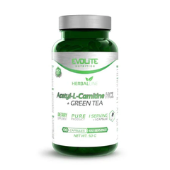 Evolite Acetyl L-Carnitine Hcl+ Green Tea, Viên uống Carnitine HCL và Chiết Xuất Trà Xanh Hỗ Trợ Giảm Mỡ (100 Viên)