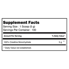 VitaXtrong 100% Pure Creatine 5000 - Nguồn Creatine Monohydrate Tinh Khiết