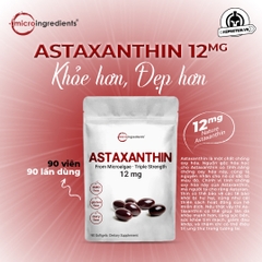 Micro Astaxanthin 12mg - Viên uông hàm lượng astaxanthin cao, chống oxy hóa cực mạnh