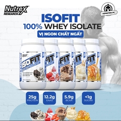 NUTREX ISOFIT - SỮA WHEY PROTEIN ISOLATE 100% ISO FIT (2LBS)