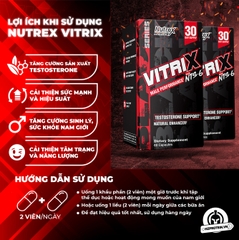 Nutrex Vitrix - Tăng Test Hỗ Trợ Sinh Lý Nam (60 viên)