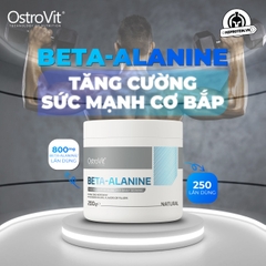 OSTROVIT BETA-ALANINE - TĂNG SỨC BỀN, KHẢ NĂNG CHỊU ĐỰNG, TĂNG SỨC MẠNH (200 GRAMS)