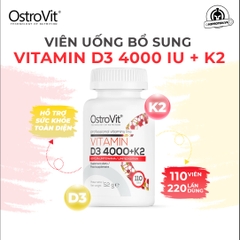 Ostrovit Vitamin D3 4000+K2 (110 viên)