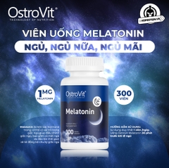 OSTROVIT MELATONIN 1MG (300 VIÊN) - HỖ TRỢ CẢI THIỆN GIẤC NGỦ