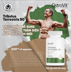 Ostrovit Tribulus Terrestris VEGE (360 viên) - Cải thiện sức khoẻ tổng thể cho nam giới