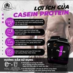 RULE1 CASEIN PROTEIN - SỮA PROTEIN TRẢI DÀI (4 LBS)