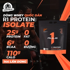 RULE1 PROTEIN ISOLATE (ĐỎ) 10LBS