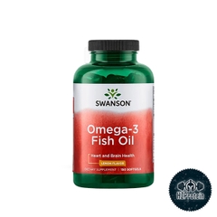 DẦU CÁ SWANSON OMEGA-3 - CUNG CẤP 300MG DHA+EPA, VỊ CHANH (150 VIÊN)