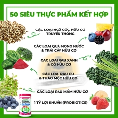 ORGAIN ORGANIC SUPERFOODS PROBIOTICS - BỘT RAU CỦ HỮU CƠ 280GRAM