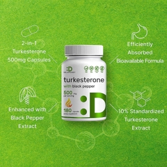 Deal Supplement Turkesterone with Black Pepper 500mg -  (180 viên)