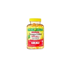 SPRING VALLEY OMEGA-3 MINI 1000MG FISH -  DẦU CÁ HƯƠNG CHANH (120 VIÊN)