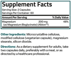 BRONSON MAGNESIUM GLYCINATE 200MG (120 VIÊN): BỔ SUNG XƯƠNG KHỚP VÀ SỨC KHỎE TIM MẠCH