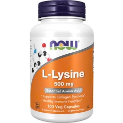 Now L-Lysine Supports Collagen Synthensis & Healthy Immune Function - Tăng Sản Sinh Collagen Và Hỗ Trợ Sức Khỏe Xương Khớp