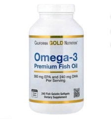 California Gold Nutrition Omega 3 Premium Fish Oil - Viên Uống Dầu Cá Của Mỹ (240 Viên)