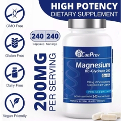 Magnesium Bis·Glycinate 200 Gentle - Viên Uống Hỗ Trợ Tiểu Đường, Ổn Định Đường Huyết, Tim Mạch, Huyết Áp (120 Viên)