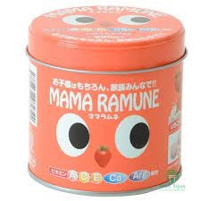 Kẹo cho trẻ biếng ăn MAMA RAMUNE vị dâu 200 viên