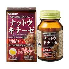 Hỗ trợ điều trị tai biến đột quỵ Natto Kinase 2000FU 60 viên Orihiro - Nhật Bản