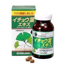 Viên uống bổ não Ginkgo Biloba Maruman hỗ trợ tiền đình hộp 100 viên