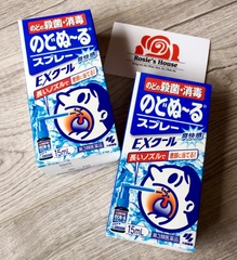Xịt chữa ho, kháng khuẩn, khử trùng hầu họng Kobayashi 15ml