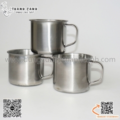 Ca inox 7 cm giá rẻ, cốc inox có quai cho học sinh hàng rẻ